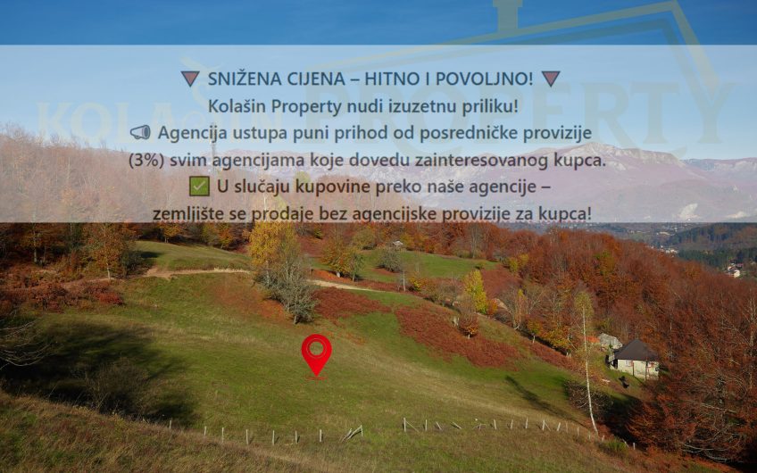 URGENT/AVAILABLE: Land in Durutovac – Kolašin, 5,000 m², price upon agreement