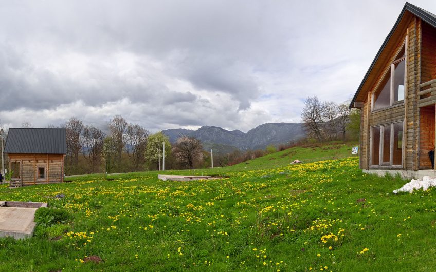 For Sale – Spacious Plot with a Built Wooden House and Full Infrastructure, Kolašin