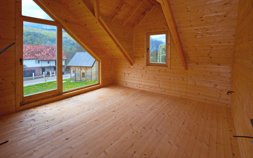 For Sale – Spacious Plot with a Built Wooden House and Full Infrastructure, Kolašin