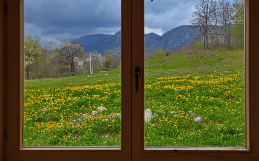For Sale – Spacious Plot with a Built Wooden House and Full Infrastructure, Kolašin