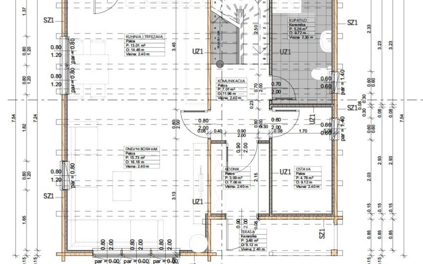 For Sale – Spacious Plot with a Built Wooden House and Full Infrastructure, Kolašin