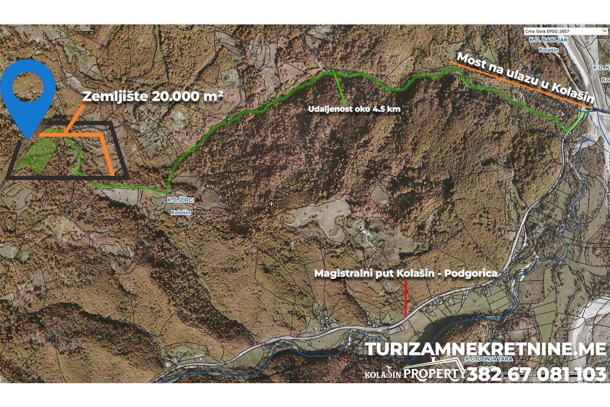 Exceptionally Affordable Land, Ociba – 20,000 m², Kolasin