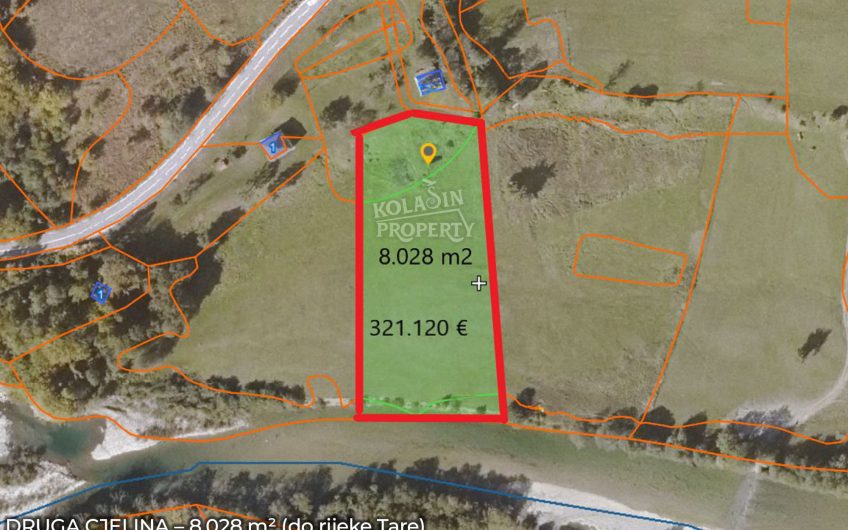Zemljište Sjerogošte, Kolašin – Jedinstvena prilika za investiranje uz rijeku Taru